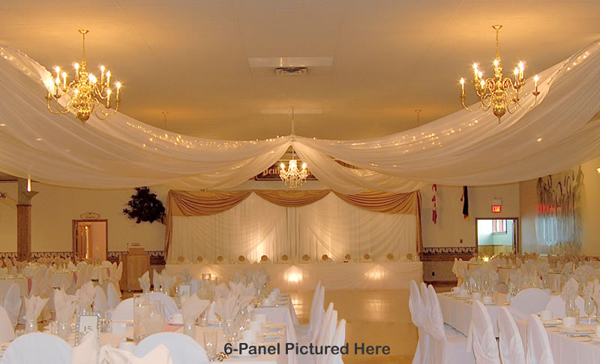 8 Panel 30ft Ceiling Draping Kit 62 Feet Wide Top Sellers