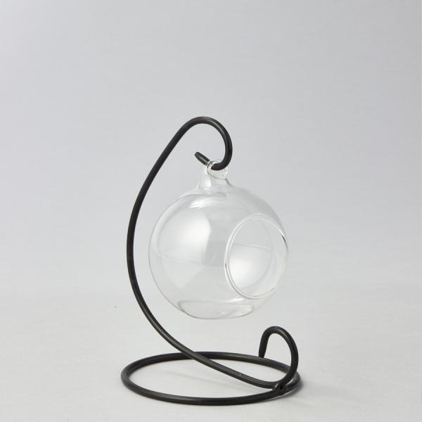 DecoStar: Metal Stand with Glass Globe - 6'' - 12 Pieces