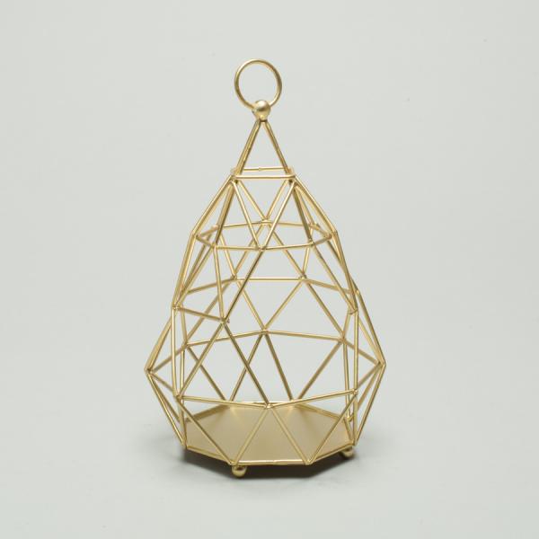 DecoStar: Metal Wire Lantern - Gold?- 12 Pieces