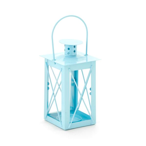 DecoStar: Metal Candle Cage 3 x 4?'' - Blue - 48 Pieces