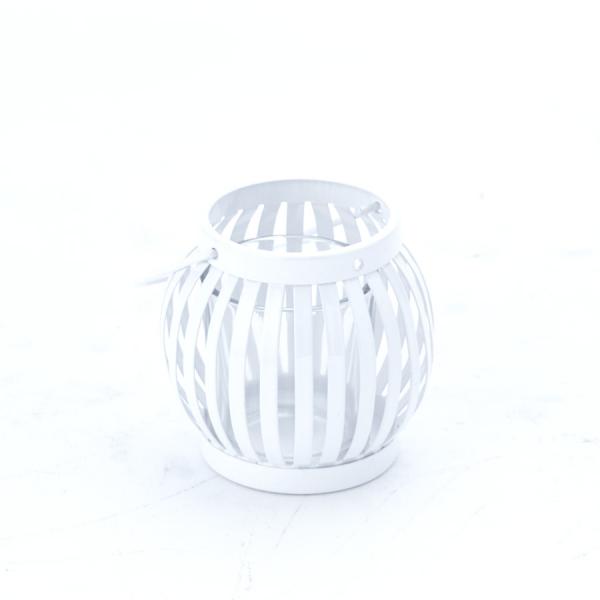 DecoStar: Metal Candle Cage 3 x 3'' - White - 48 Pieces