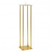 Gold Metal Candle Stand - 4 Piece Set