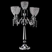 DecoStar: Crystal Candelabra Globe Seville; Five Arm 30&#039;&#039; - Silver