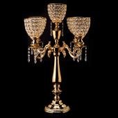 DecoStar: Crystal Candelabra Globe Seville; Five Arm 30&#039;&#039; - Gold