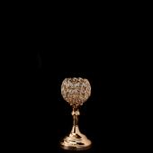 DecoStar: Crystal Ball Candle Holder Stand ?9?&#039;&#039; - 4 Pieces - Gold?
