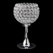 DecoStar: Crystal Globe Candle Holder Stand 14&#039;&#039; - 4 Pieces - Silver