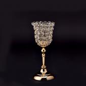 DecoStar: Crystal Tulip Candle Holder Stand 10?&#039;&#039; - 6 Pieces - Gold