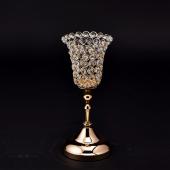 DecoStar: Crystal Tulip Candle Holder Stand 13 5/8&#039;&#039; - 6 Pieces - Gold