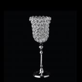 DecoStar: Crystal Tulip Candle Holder Stand 15?&#039;&#039; - 8 Pieces - Silver
