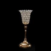DecoStar: Crystal Tulip Candle Holder Stand 15?&#039;&#039; - 8 Pieces - Gold