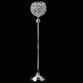 DecoStar: Crystal Ball Candle Holder Stand 18 ?&#039;&#039; - 4 Pieces - Silver