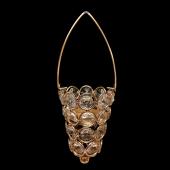 DecoStar: Hanging Crystal Votive Candle Holder - 12 Pieces - Gold