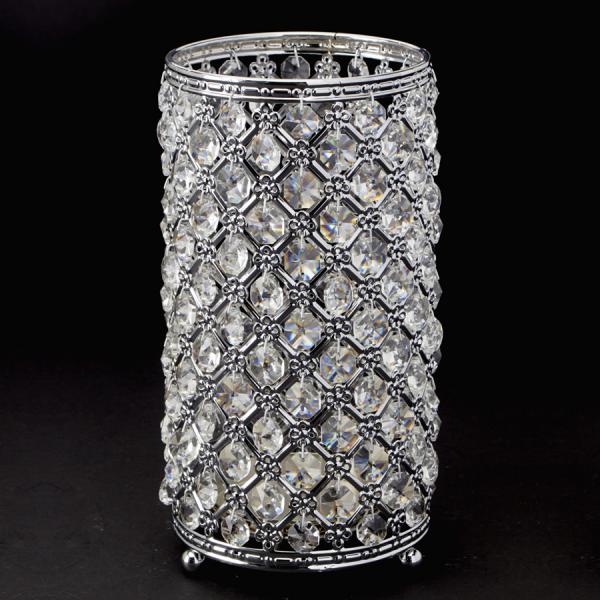 DecoStar: Vintage Crystal Candle Holder Centerpiece 9 ?'' - 4 Pieces - Silver