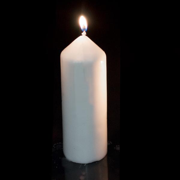 DecoStar: Dome Top Press Unscented Pillar Candle 2&#039;&#039; x 6&#039;&#039; - 24 Pieces - White