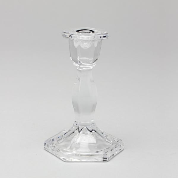 DecoStar: Candlestick Glass Taper Holder 6 1/8&#039;&#039; - 24 Pieces