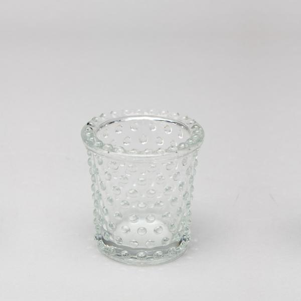 DecoStar: Heirloom Hobnail Votive Candle Holder 3&#039;&#039; - 48 Pieces- Clear