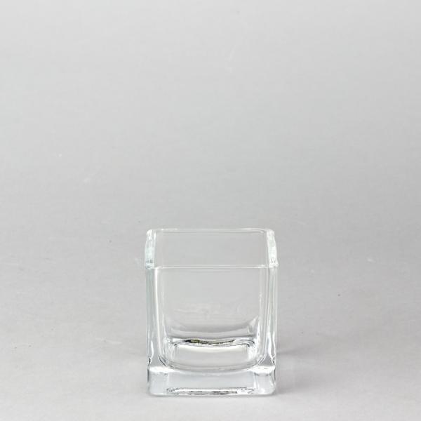 DecoStar: Glass Square Cube Vase 2 3/8&#039;&#039; - 96 Pieces