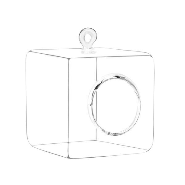 DecoStar: Cube Glass Ornament 4?&#039;&#039;- 24 Pieces