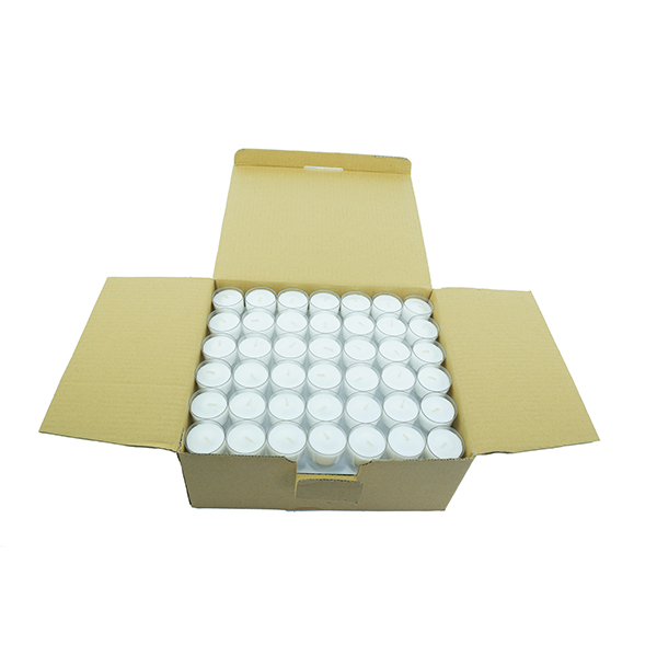 DecoStar: White 6 Hr Disposable Tealight Candle - Box Of 126