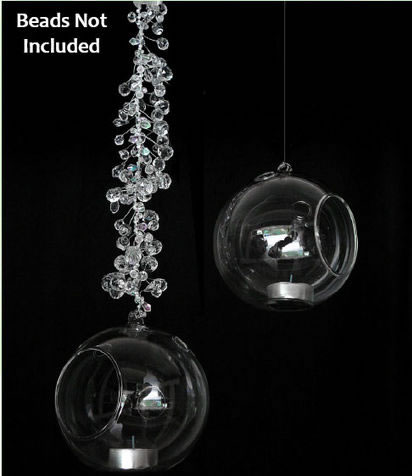 DecoStar: Set of 6 Hanging Glass Candle Globes