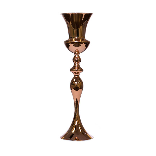 DecoStar: Elegant 25&#039;&#039; Centerpiece Floral Vase - Rose Gold